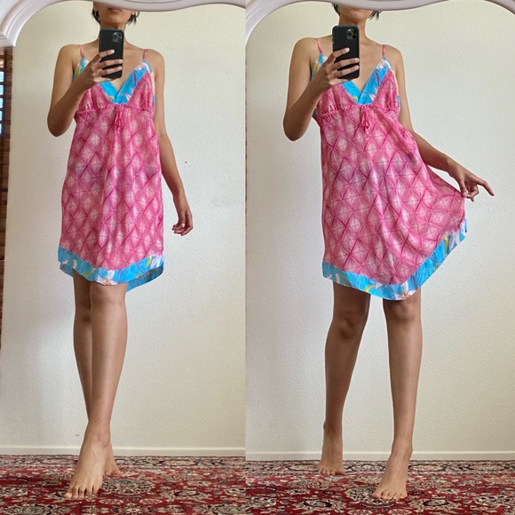 Y2K Tropical Slip Dress - Picture 5 of 6